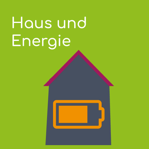 Haus mit Batterie